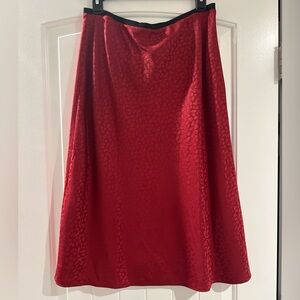Chelsea28 Vibrant Red A-Line Skirt